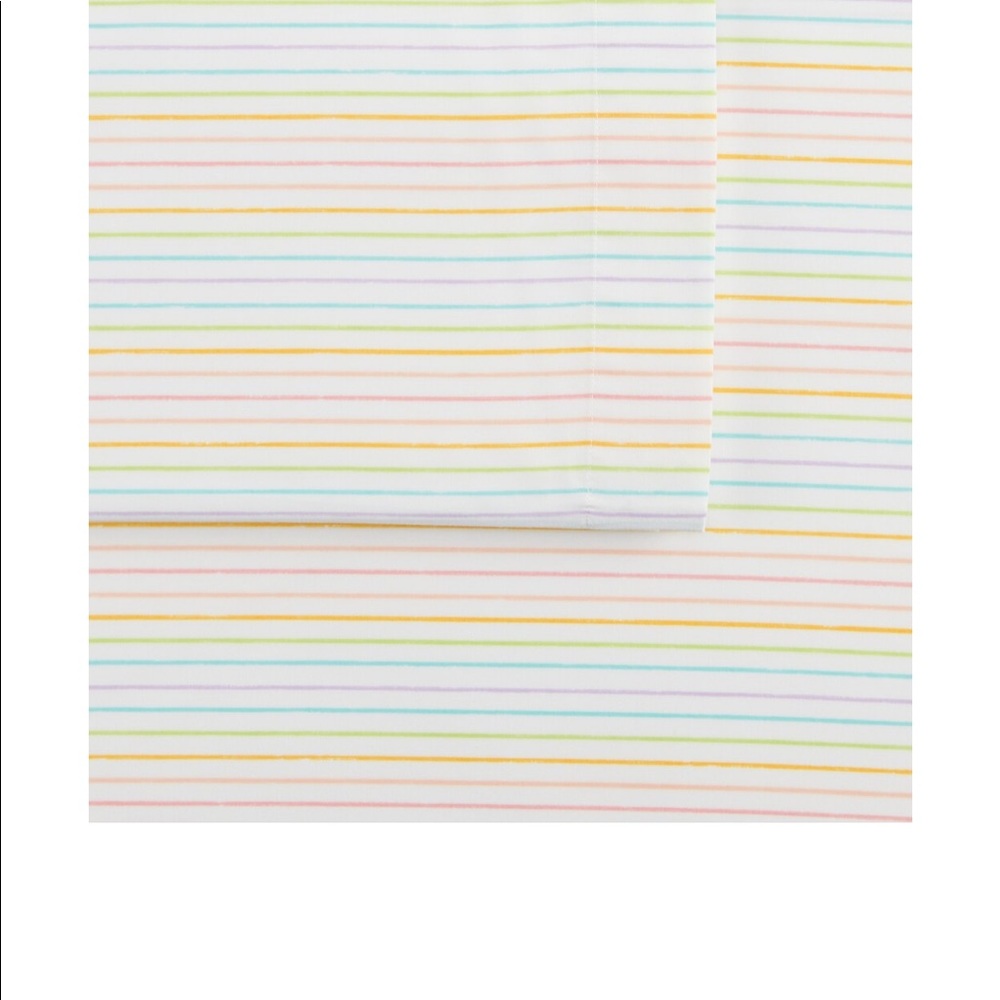 Rainbow twin XL sheets set